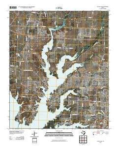 Little Elm Texas Historical topographic map, 1:24000 scale, 7.5 X 7.5 Minute, Year 2010