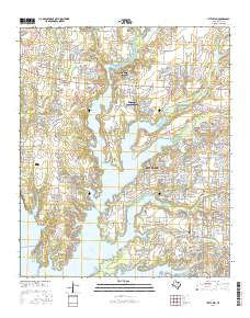 Little Elm Texas Current topographic map, 1:24000 scale, 7.5 X 7.5 Minute, Year 2016