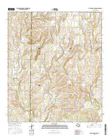 Little Grape Creek Texas Current topographic map, 1:24000 scale, 7.5 X 7.5 Minute, Year 2016