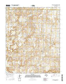 Little Indian Creek Texas Current topographic map, 1:24000 scale, 7.5 X 7.5 Minute, Year 2016