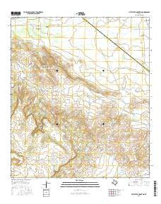 Little Star Mountain Texas Current topographic map, 1:24000 scale, 7.5 X 7.5 Minute, Year 2016