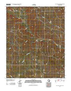 Little Wolf Creek Texas Historical topographic map, 1:24000 scale, 7.5 X 7.5 Minute, Year 2010