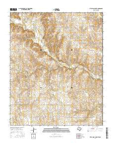 Little Wolf Creek Texas Current topographic map, 1:24000 scale, 7.5 X 7.5 Minute, Year 2016