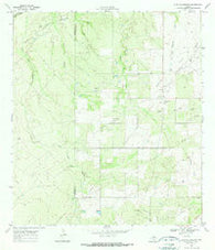 Live Oak Hollow Texas Historical topographic map, 1:24000 scale, 7.5 X 7.5 Minute, Year 1969