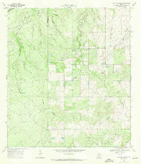 Live Oak Hollow Texas Historical topographic map, 1:24000 scale, 7.5 X 7.5 Minute, Year 1969