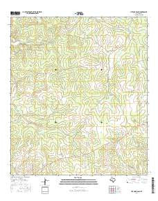 Live Oak Ranch Texas Current topographic map, 1:24000 scale, 7.5 X 7.5 Minute, Year 2016