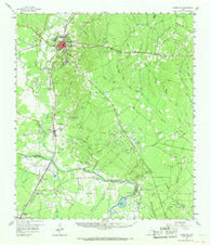 Livingston Texas Historical topographic map, 1:62500 scale, 15 X 15 Minute, Year 1958