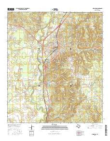 Livingston Texas Current topographic map, 1:24000 scale, 7.5 X 7.5 Minute, Year 2016