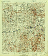Llano Texas Historical topographic map, 1:125000 scale, 30 X 30 Minute, Year 1909