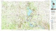 Llano Texas Historical topographic map, 1:100000 scale, 30 X 60 Minute, Year 1992
