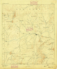 Llano Texas Historical topographic map, 1:125000 scale, 30 X 30 Minute, Year 1894