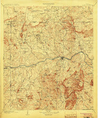 Llano Texas Historical topographic map, 1:125000 scale, 30 X 30 Minute, Year 1904