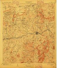 Llano Texas Historical topographic map, 1:125000 scale, 30 X 30 Minute, Year 1909