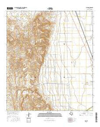 Lobo Texas Current topographic map, 1:24000 scale, 7.5 X 7.5 Minute, Year 2016