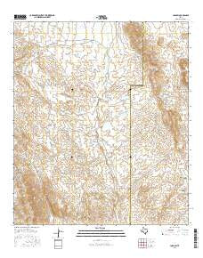 Lobo SW Texas Current topographic map, 1:24000 scale, 7.5 X 7.5 Minute, Year 2016