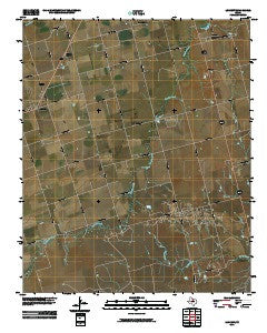 Lockett Texas Historical topographic map, 1:24000 scale, 7.5 X 7.5 Minute, Year 2010