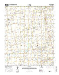 Lockett Texas Current topographic map, 1:24000 scale, 7.5 X 7.5 Minute, Year 2016