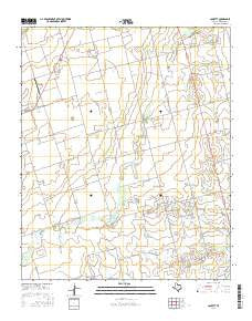 Lockett Texas Current topographic map, 1:24000 scale, 7.5 X 7.5 Minute, Year 2016