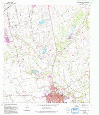 Lockhart North Texas Historical topographic map, 1:24000 scale, 7.5 X 7.5 Minute, Year 1963