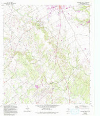 Lockhart South Texas Historical topographic map, 1:24000 scale, 7.5 X 7.5 Minute, Year 1964