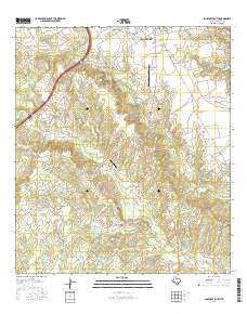 Lockhart South Texas Current topographic map, 1:24000 scale, 7.5 X 7.5 Minute, Year 2016
