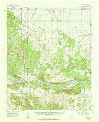 Loco Texas Historical topographic map, 1:62500 scale, 15 X 15 Minute, Year 1960