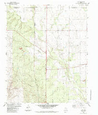 Loco Texas Historical topographic map, 1:24000 scale, 7.5 X 7.5 Minute, Year 1984