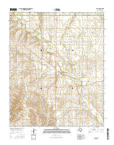 Loco Texas Current topographic map, 1:24000 scale, 7.5 X 7.5 Minute, Year 2016