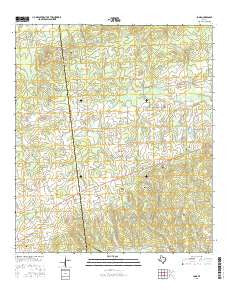 Loma Texas Current topographic map, 1:24000 scale, 7.5 X 7.5 Minute, Year 2016