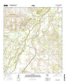 Loma Alta NW Texas Current topographic map, 1:24000 scale, 7.5 X 7.5 Minute, Year 2016