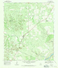 London Texas Historical topographic map, 1:24000 scale, 7.5 X 7.5 Minute, Year 1968