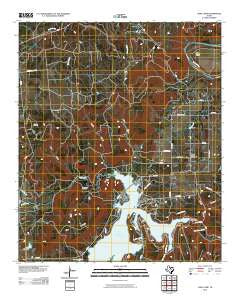 Lone Camp Texas Historical topographic map, 1:24000 scale, 7.5 X 7.5 Minute, Year 2010
