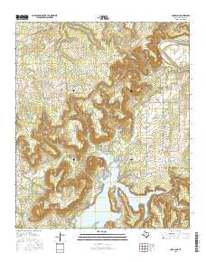 Lone Camp Texas Current topographic map, 1:24000 scale, 7.5 X 7.5 Minute, Year 2016