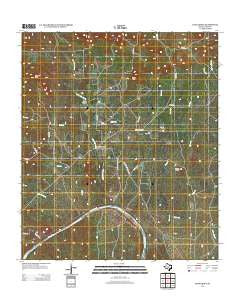 Lone Grove Texas Historical topographic map, 1:24000 scale, 7.5 X 7.5 Minute, Year 2012