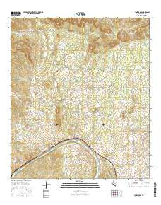 Lone Grove Texas Current topographic map, 1:24000 scale, 7.5 X 7.5 Minute, Year 2016