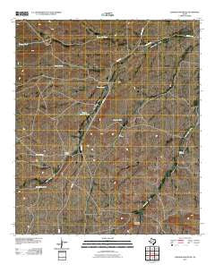 Loneman Mountain Texas Historical topographic map, 1:24000 scale, 7.5 X 7.5 Minute, Year 2010
