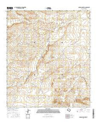 Loneman Mountain Texas Current topographic map, 1:24000 scale, 7.5 X 7.5 Minute, Year 2016