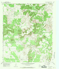 Long Hollow Texas Historical topographic map, 1:24000 scale, 7.5 X 7.5 Minute, Year 1967
