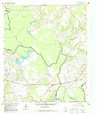 Long Lake Texas Historical topographic map, 1:24000 scale, 7.5 X 7.5 Minute, Year 1964