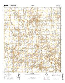 Long Hills Texas Current topographic map, 1:24000 scale, 7.5 X 7.5 Minute, Year 2016