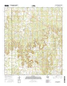 Long Mountain Texas Current topographic map, 1:24000 scale, 7.5 X 7.5 Minute, Year 2016