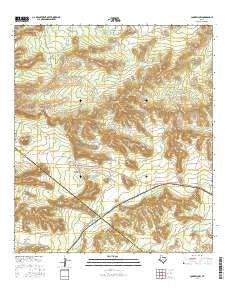 Longfellow Texas Current topographic map, 1:24000 scale, 7.5 X 7.5 Minute, Year 2016