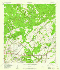 Longhorn Texas Historical topographic map, 1:24000 scale, 7.5 X 7.5 Minute, Year 1953
