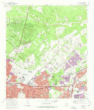 Longhorn Texas Historical topographic map, 1:24000 scale, 7.5 X 7.5 Minute, Year 1967