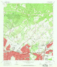 Longhorn Texas Historical topographic map, 1:24000 scale, 7.5 X 7.5 Minute, Year 1967