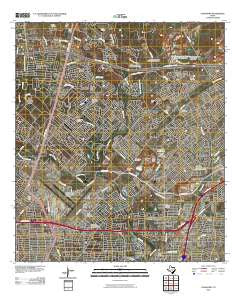 Longhorn Texas Historical topographic map, 1:24000 scale, 7.5 X 7.5 Minute, Year 2010