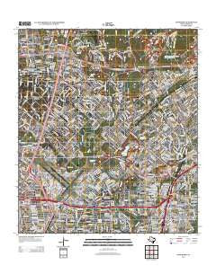 Longhorn Texas Historical topographic map, 1:24000 scale, 7.5 X 7.5 Minute, Year 2013