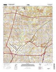Longhorn Texas Current topographic map, 1:24000 scale, 7.5 X 7.5 Minute, Year 2016