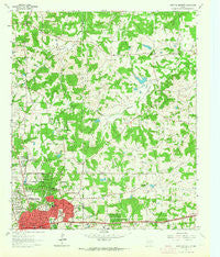 Longview Heights Texas Historical topographic map, 1:24000 scale, 7.5 X 7.5 Minute, Year 1962