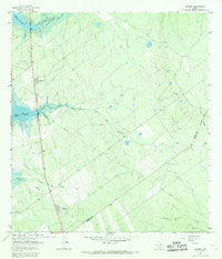 Lopeno Texas Historical topographic map, 1:24000 scale, 7.5 X 7.5 Minute, Year 1965